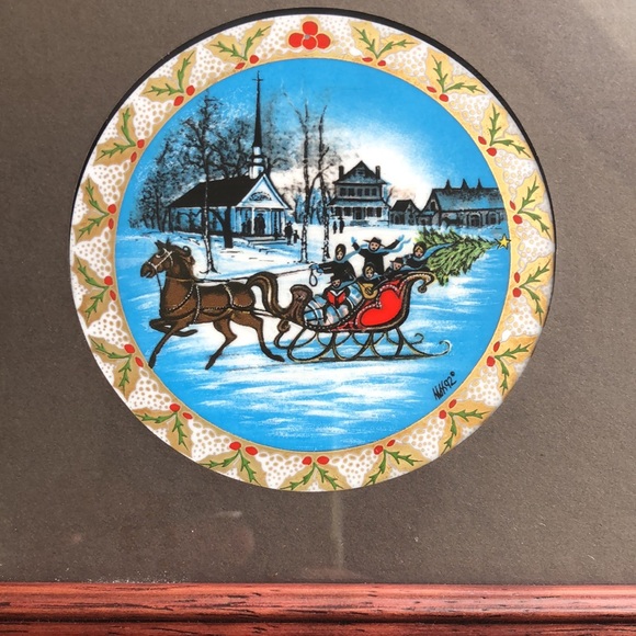 P Buckley Moss Set of 3 Ornaments in Custom Frame - Picture 6 of 17